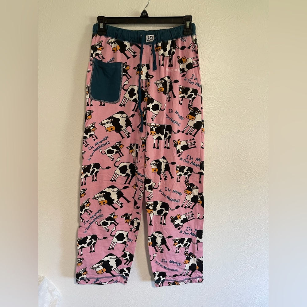 Lazy One Cow pajama bottoms